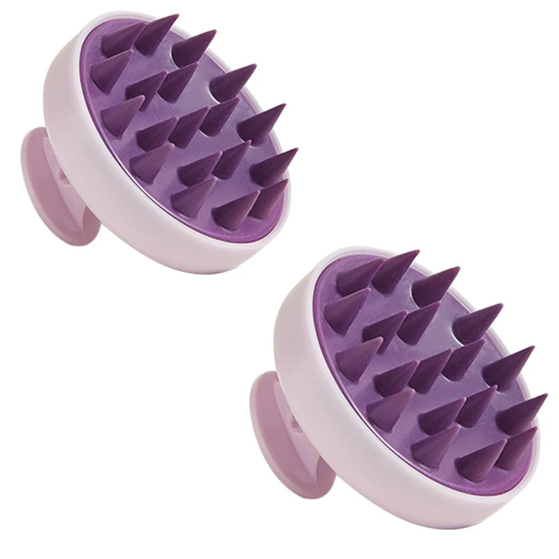 Silicone Shampoo Scalp Hair Massager Head Body Scalp Massage Brush Comb Hair Washing Comb Shower Brush Bath Spa Massage Brush
