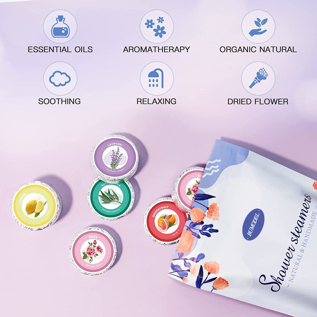 Shower Steamers Aromatherapy 18Pack Organic Shower Bath Bombs for Women Mom and Men Shower Tablets with Natural Essential Oils for Home SPA Self Care Relaxation Gifts for Birthday,Christmas Gifts
