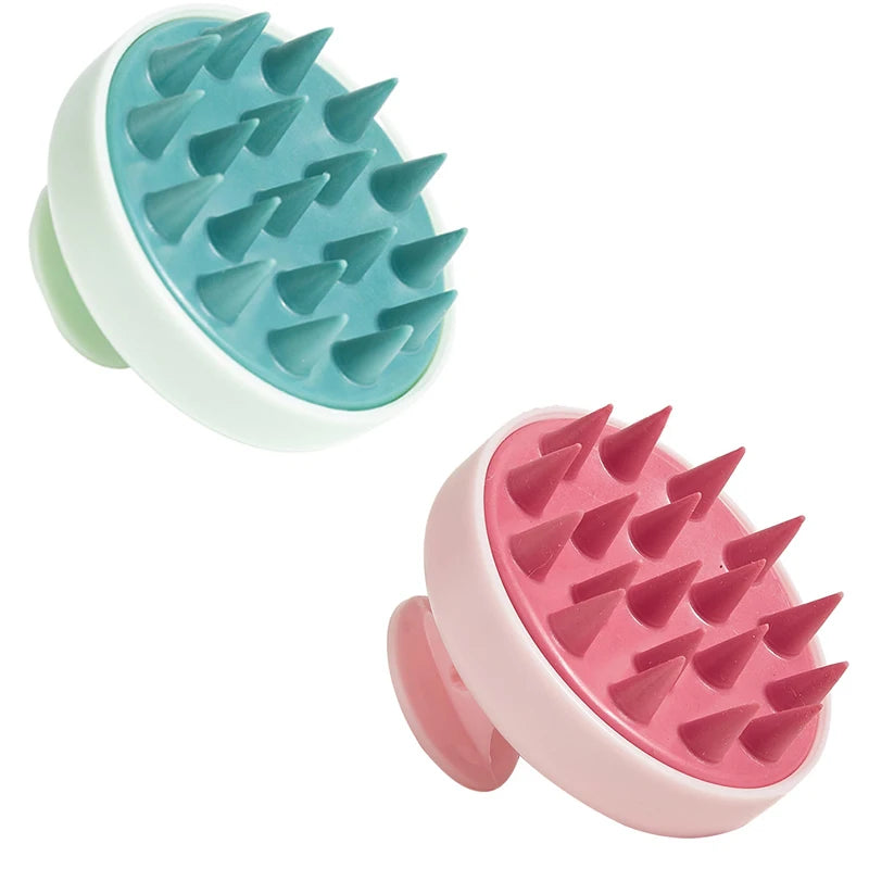 Silicone Shampoo Scalp Hair Massager Head Body Scalp Massage Brush Comb Hair Washing Comb Shower Brush Bath Spa Massage Brush